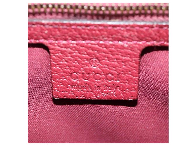 Borsa GUCCI GG Canvas Horsebit Oro Rosa 120984 Auth 189295V D'oro - vista 17