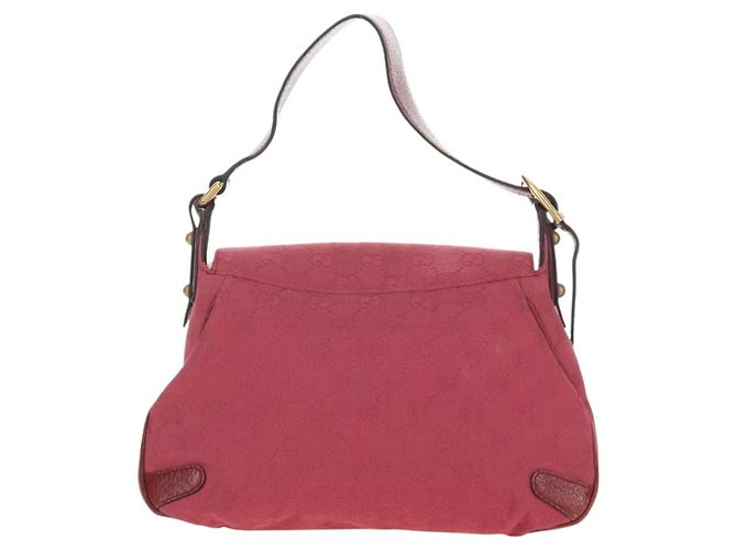Borsa GUCCI GG Canvas Horsebit Oro Rosa 120984 Auth 189295V D'oro - vista 3