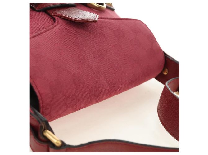 Borsa GUCCI GG Canvas Horsebit Oro Rosa 120984 Auth 189295V D'oro - vista 6
