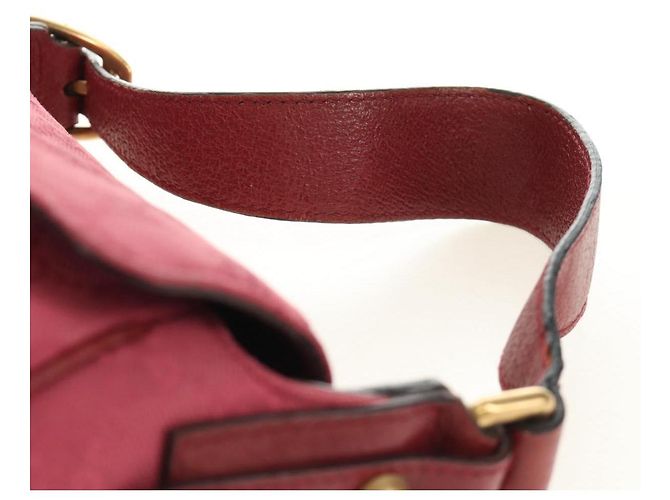 Borsa GUCCI GG Canvas Horsebit Oro Rosa 120984 Auth 189295V D'oro - vista 8