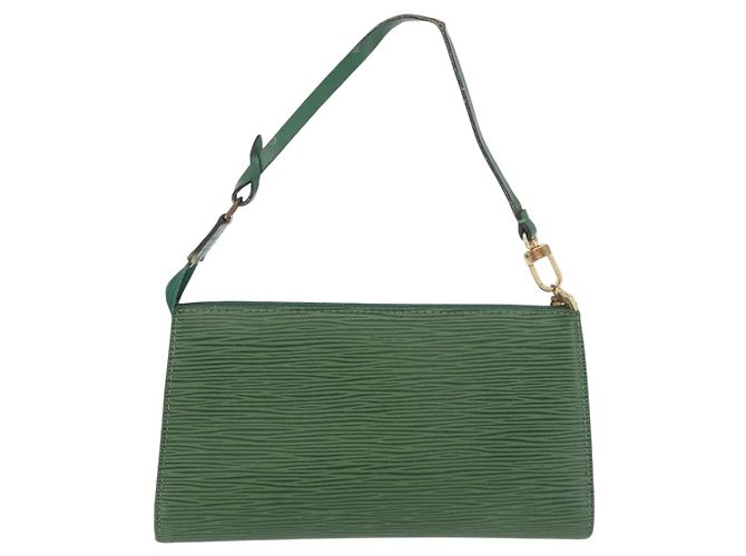 LOUIS VUITTON Epi Pochette Accessoires Pouch Green M52984 LV Auth BA13285 - view 2