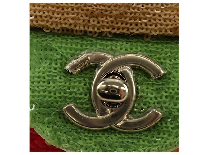 CHANEL Mini Matelasse 17 Chain Bag Sequin Multicolor Gold CC Auth 189074SM Multicolore D'oro - vista 15