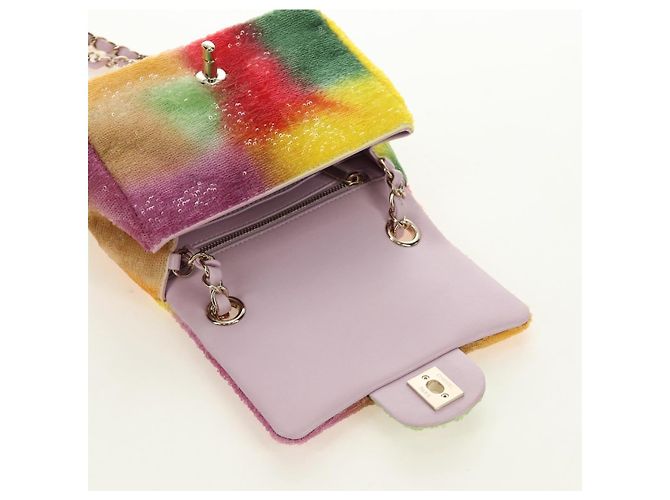 CHANEL Mini Matelasse 17 Chain Bag Sequin Multicolor Gold CC Auth 189074SM Multicolore D'oro - vista 16