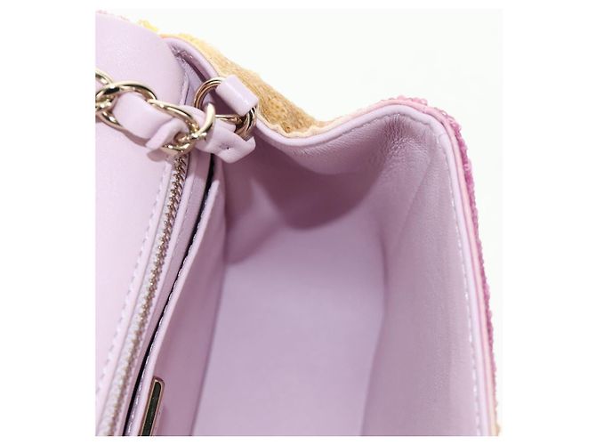CHANEL Mini Matelasse 17 Chain Bag Sequin Multicolor Gold CC Auth 189074SM Multicolore D'oro - vista 20