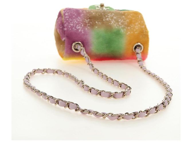 CHANEL Mini Matelasse 17 Chain Bag Sequin Multicolor Gold CC Auth 189074SM Multicolore D'oro - vista 7