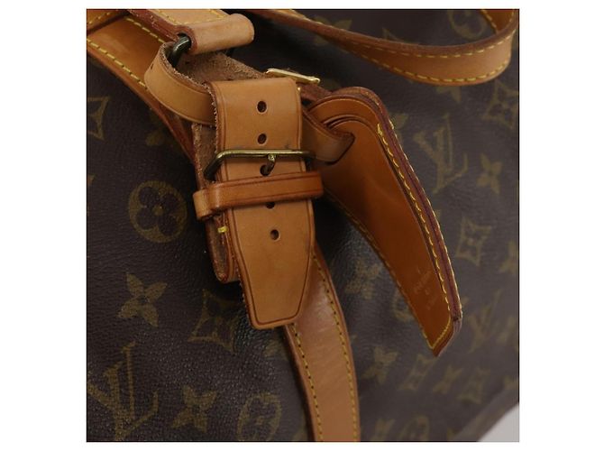 LOUIS VUITTON Monogram Sac Souple 55 Boston Bag M41622 LV Auth 189373 Monogramma - vista 17