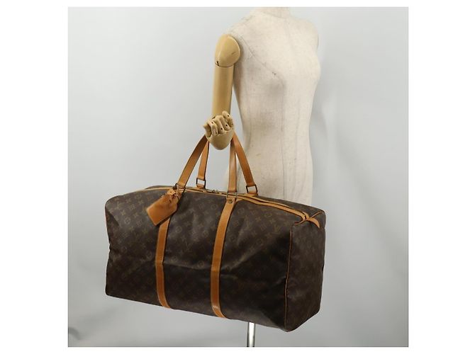 LOUIS VUITTON Monogram Sac Souple 55 Boston Bag M41622 LV Auth 189373 Monogramma - vista 23