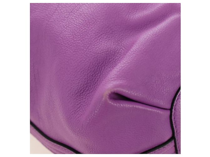 Chloé Borsa Chloe Elsie in Pelle 2way Viola Oro Auth am12030V D'oro Porpora - vista 13