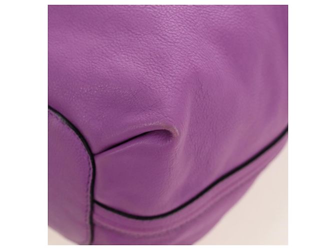 Chloé Borsa Chloe Elsie in Pelle 2way Viola Oro Auth am12030V D'oro Porpora - vista 14