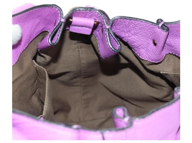 Chloé Borsa Chloe Elsie in Pelle 2way Viola Oro Auth am12030V D'oro Porpora - vista 23