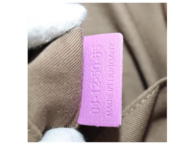 Chloé Borsa Chloe Elsie in Pelle 2way Viola Oro Auth am12030V D'oro Porpora - vista 27
