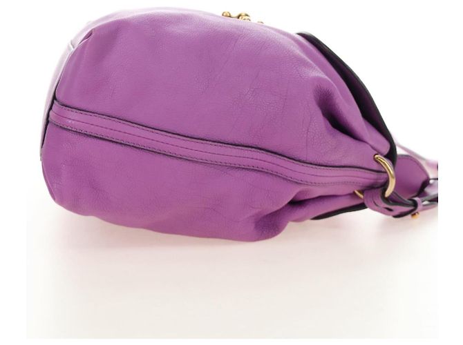 Chloé Borsa Chloe Elsie in Pelle 2way Viola Oro Auth am12030V D'oro Porpora - vista 5