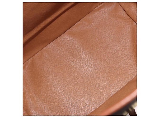 Céline Zaino CELINE Macadam Canvas PVC Pelle Marrone Oro Auth 188472V D'oro - vista 21