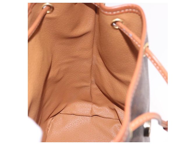 Céline Zaino CELINE Macadam Canvas PVC Pelle Marrone Oro Auth 188472V D'oro - vista 22