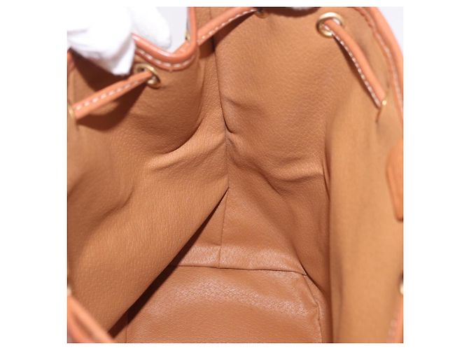 Céline Zaino CELINE Macadam Canvas PVC Pelle Marrone Oro Auth 188472V D'oro - vista 23