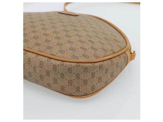 Borsa a tracolla GUCCI Micro GG Supreme PVC Beige Oro 007 983 1113 Auth ka5012 D'oro - vista 10