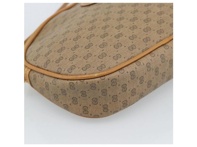 Borsa a tracolla GUCCI Micro GG Supreme PVC Beige Oro 007 983 1113 Auth ka5012 D'oro - vista 11