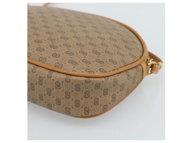 Borsa a tracolla GUCCI Micro GG Supreme PVC Beige Oro 007 983 1113 Auth ka5012 D'oro - vista 12