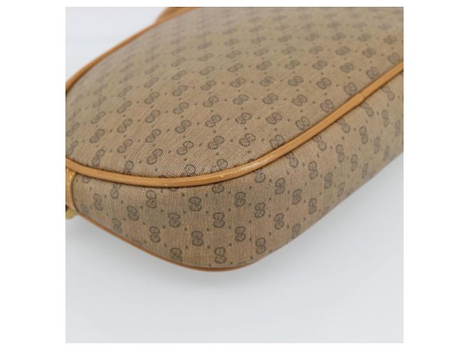 Borsa a tracolla GUCCI Micro GG Supreme PVC Beige Oro 007 983 1113 Auth ka5012 D'oro - vista 13