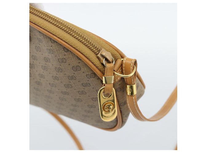 Borsa a tracolla GUCCI Micro GG Supreme PVC Beige Oro 007 983 1113 Auth ka5012 D'oro - vista 14