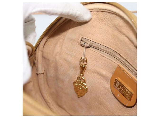 Borsa a tracolla GUCCI Micro GG Supreme PVC Beige Oro 007 983 1113 Auth ka5012 D'oro - vista 19