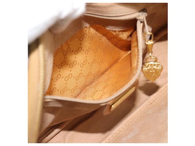 Borsa a tracolla GUCCI Micro GG Supreme PVC Beige Oro 007 983 1113 Auth ka5012 D'oro - vista 20