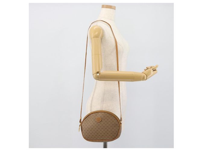 Borsa a tracolla GUCCI Micro GG Supreme PVC Beige Oro 007 983 1113 Auth ka5012 D'oro - vista 22