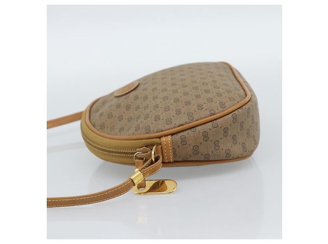 Borsa a tracolla GUCCI Micro GG Supreme PVC Beige Oro 007 983 1113 Auth ka5012 D'oro - vista 4