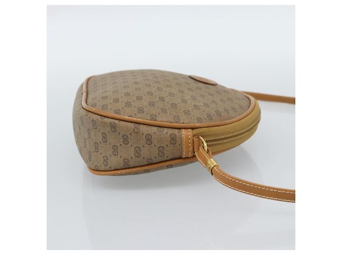 Borsa a tracolla GUCCI Micro GG Supreme PVC Beige Oro 007 983 1113 Auth ka5012 D'oro - vista 5