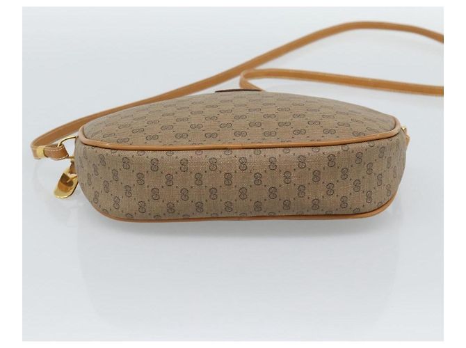 Borsa a tracolla GUCCI Micro GG Supreme PVC Beige Oro 007 983 1113 Auth ka5012 D'oro - vista 9