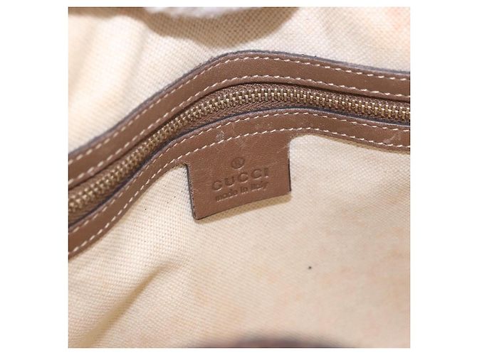 Bolso GUCCI GG Supreme en PVC 2way Beige Oro 309617 Auth 190275 Dorado - vista 19