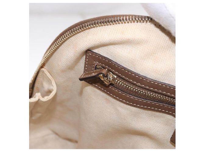 Bolso GUCCI GG Supreme en PVC 2way Beige Oro 309617 Auth 190275 Dorado - vista 23
