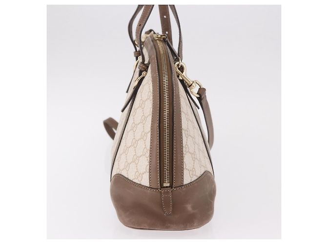 Bolso GUCCI GG Supreme en PVC 2way Beige Oro 309617 Auth 190275 Dorado - vista 5
