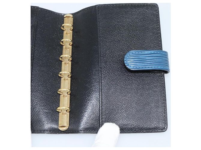 LOUIS VUITTON Epi Agenda PM Day Planner Cover Blue R20055 LV Auth BA13780 - vista 15
