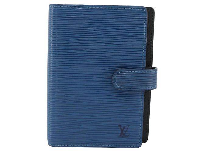 LOUIS VUITTON Epi Agenda PM Day Planner Cover Blue R20055 LV Auth BA13780 - vista 2