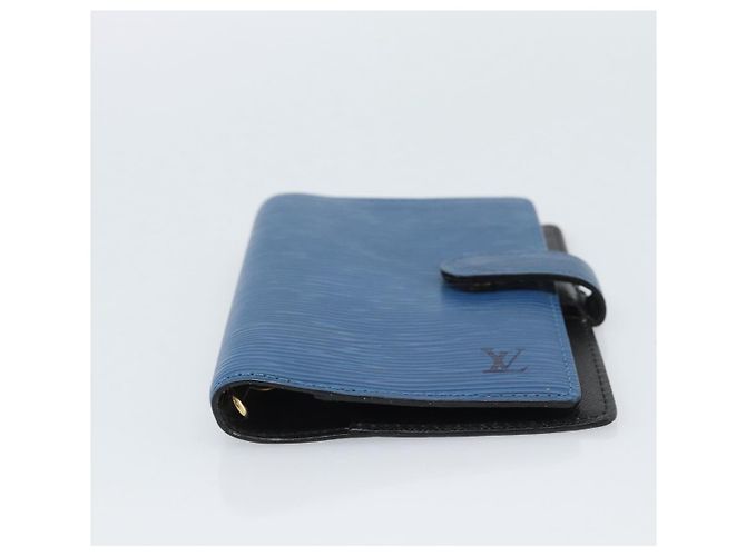 LOUIS VUITTON Epi Agenda PM Day Planner Cover Blue R20055 LV Auth BA13780 - vista 7