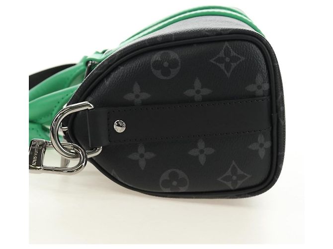 Borsa LOUIS VUITTON Eclipse Keepall Bandouliere 25 2way M25885 LV Auth 189764SV Monogramma - vista 4