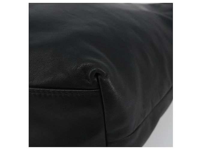 Dolce & Gabbana Borsa Tote con catena DOLCE&GABBANA in pelle nera e oro Auth BA13681V Nero D'oro - vista 10