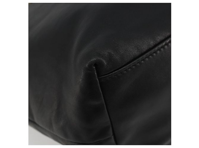 Dolce & Gabbana Borsa Tote con catena DOLCE&GABBANA in pelle nera e oro Auth BA13681V Nero D'oro - vista 11