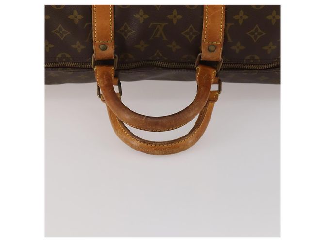 LOUIS VUITTON Borsa Boston Monogram Keepall 55 M41424 LV Auth 187725 Monogramma - vista 7