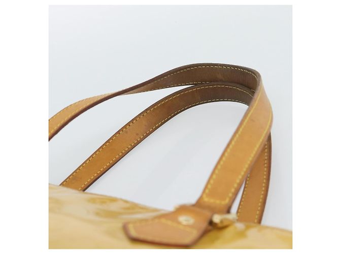 LOUIS VUITTON Borsa Monogram Vernis Houston Beige M91004 LV Auth ep14915 - vista 14