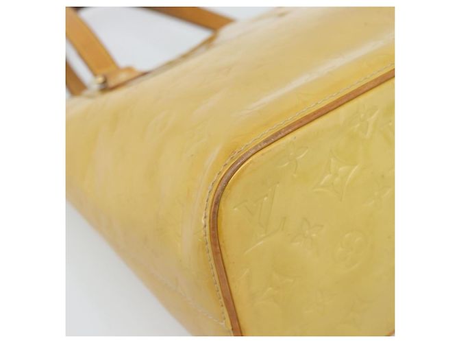 LOUIS VUITTON Borsa Monogram Vernis Houston Beige M91004 LV Auth ep14915 - vista 16