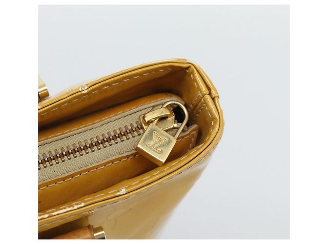 LOUIS VUITTON Borsa Monogram Vernis Houston Beige M91004 LV Auth ep14915 - vista 18