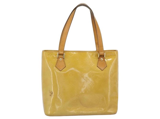 LOUIS VUITTON Borsa Monogram Vernis Houston Beige M91004 LV Auth ep14915 - vista 2