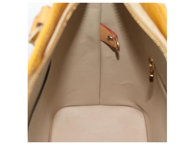 LOUIS VUITTON Borsa Monogram Vernis Houston Beige M91004 LV Auth ep14915 - vista 21