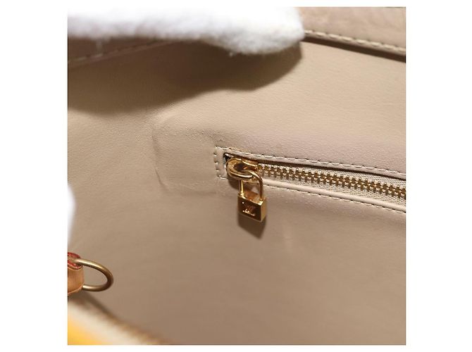 LOUIS VUITTON Borsa Monogram Vernis Houston Beige M91004 LV Auth ep14915 - vista 22