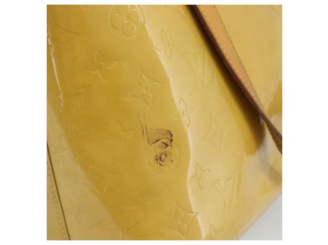 LOUIS VUITTON Borsa Monogram Vernis Houston Beige M91004 LV Auth ep14915 - vista 5