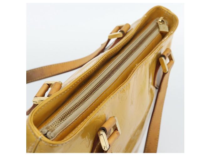LOUIS VUITTON Borsa Monogram Vernis Houston Beige M91004 LV Auth ep14915 - vista 7