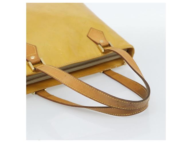 LOUIS VUITTON Borsa Monogram Vernis Houston Beige M91004 LV Auth ep14915 - vista 8