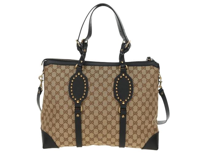 GUCCI GG Canvas Tote Bag 2way Beige Gold 296875 Auth 187995V - Ansicht 3